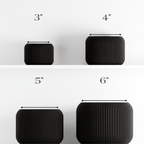 Orbis Planter in midnight black