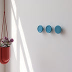 handmade ceramic coat hook with fluted ridges