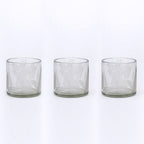 Etched Glass Candleholders