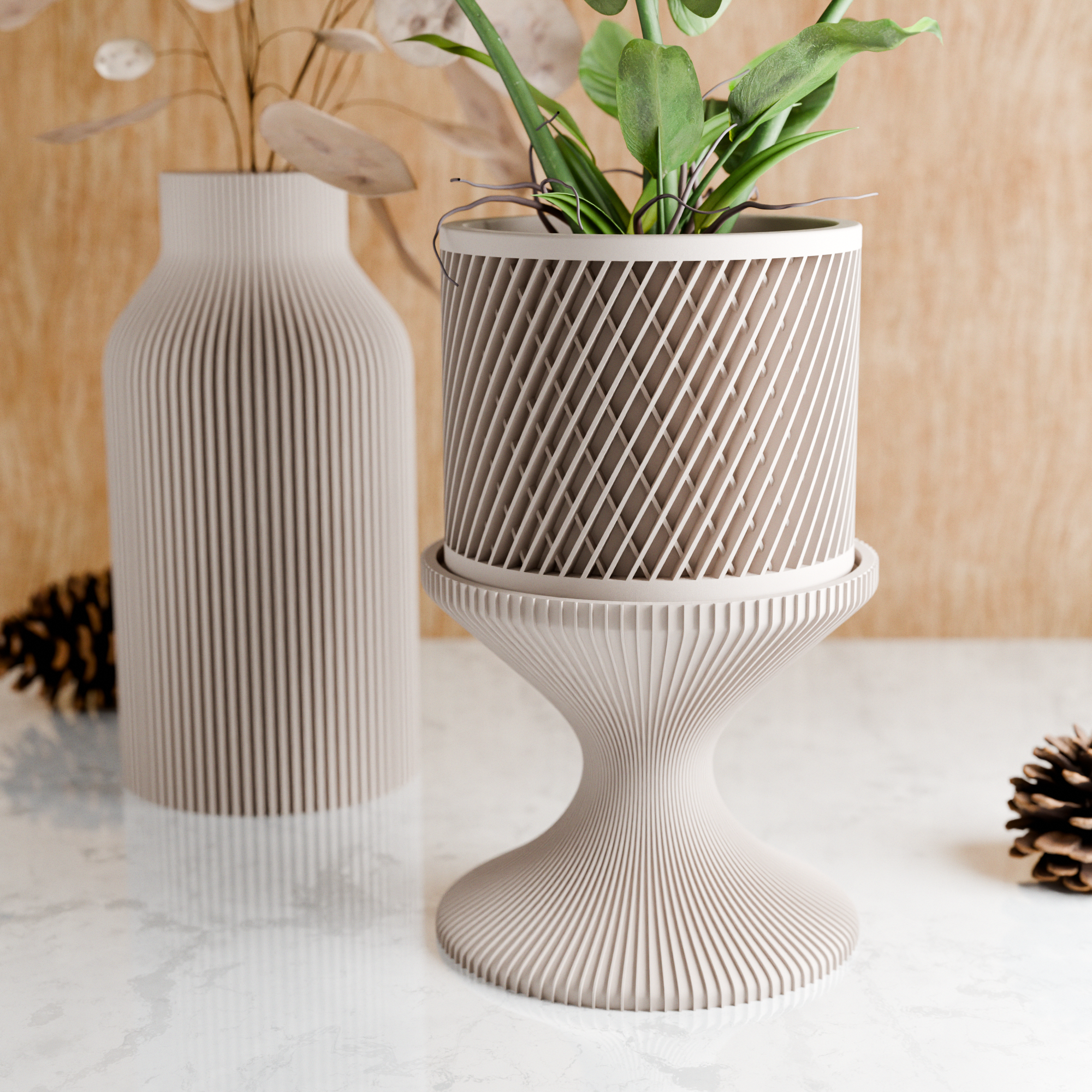 Plant Stand - Chalice from Modernized Pottery