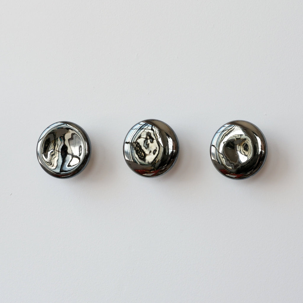 chrome ceramic coat hook by Misewell