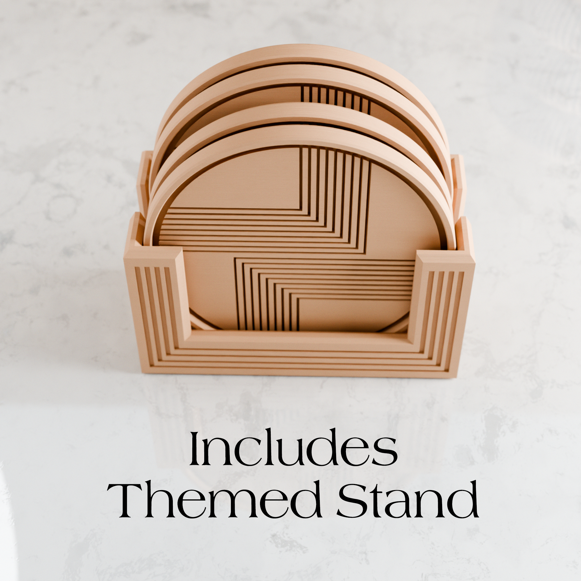 Lined Coaster from Modernized Pottery