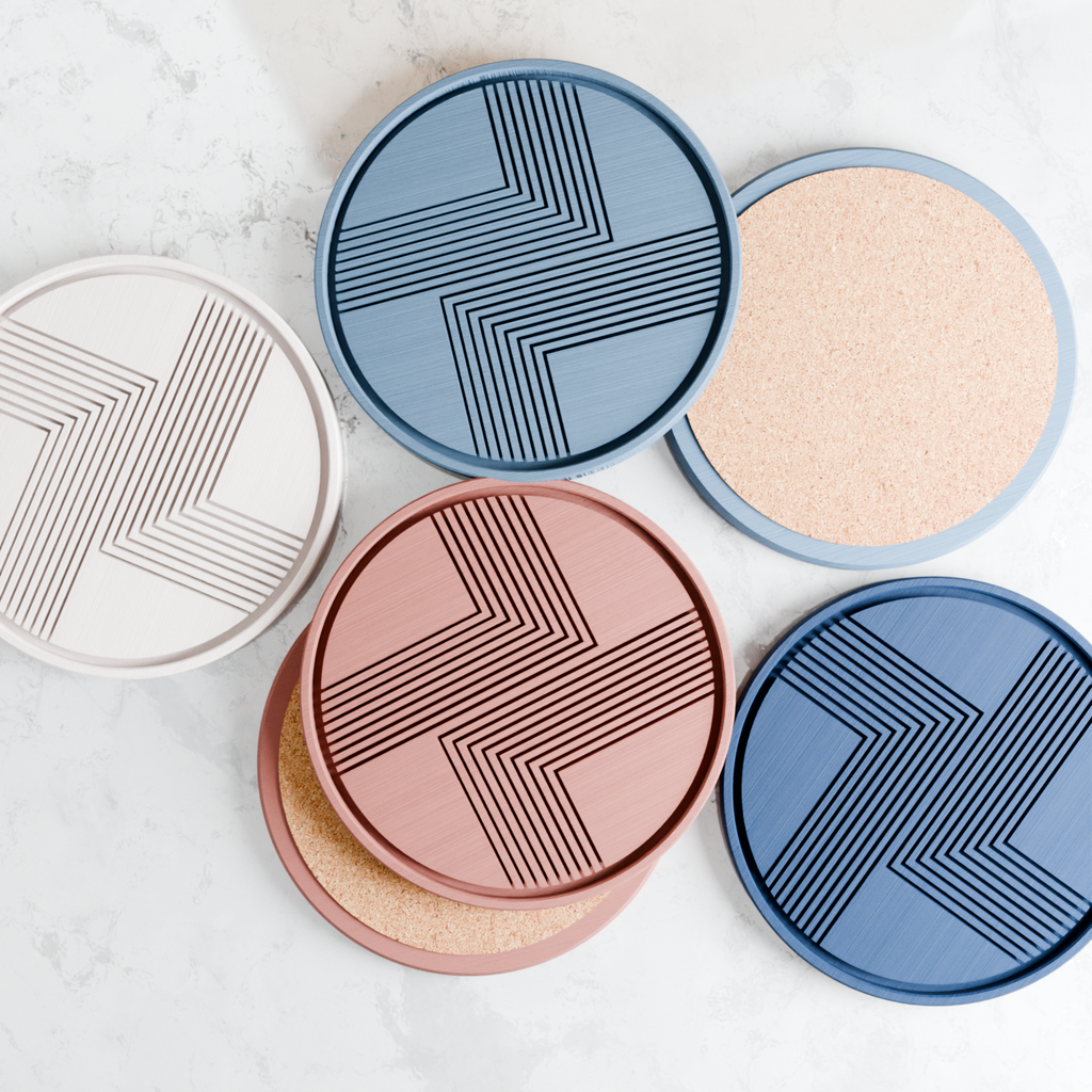 Lined Coaster from Modernized Pottery