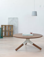 solid walnut coffee table by Misewell