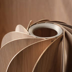 Fin Table Lamp on bedside table at night