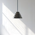 Ripple IIII Pendant deep rippled chrome surface