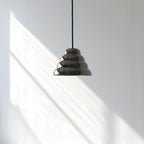 Ripple IIII Pendant deep rippled chrome surface