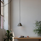 Misewell Ripple III Pendant chrome glaze detail