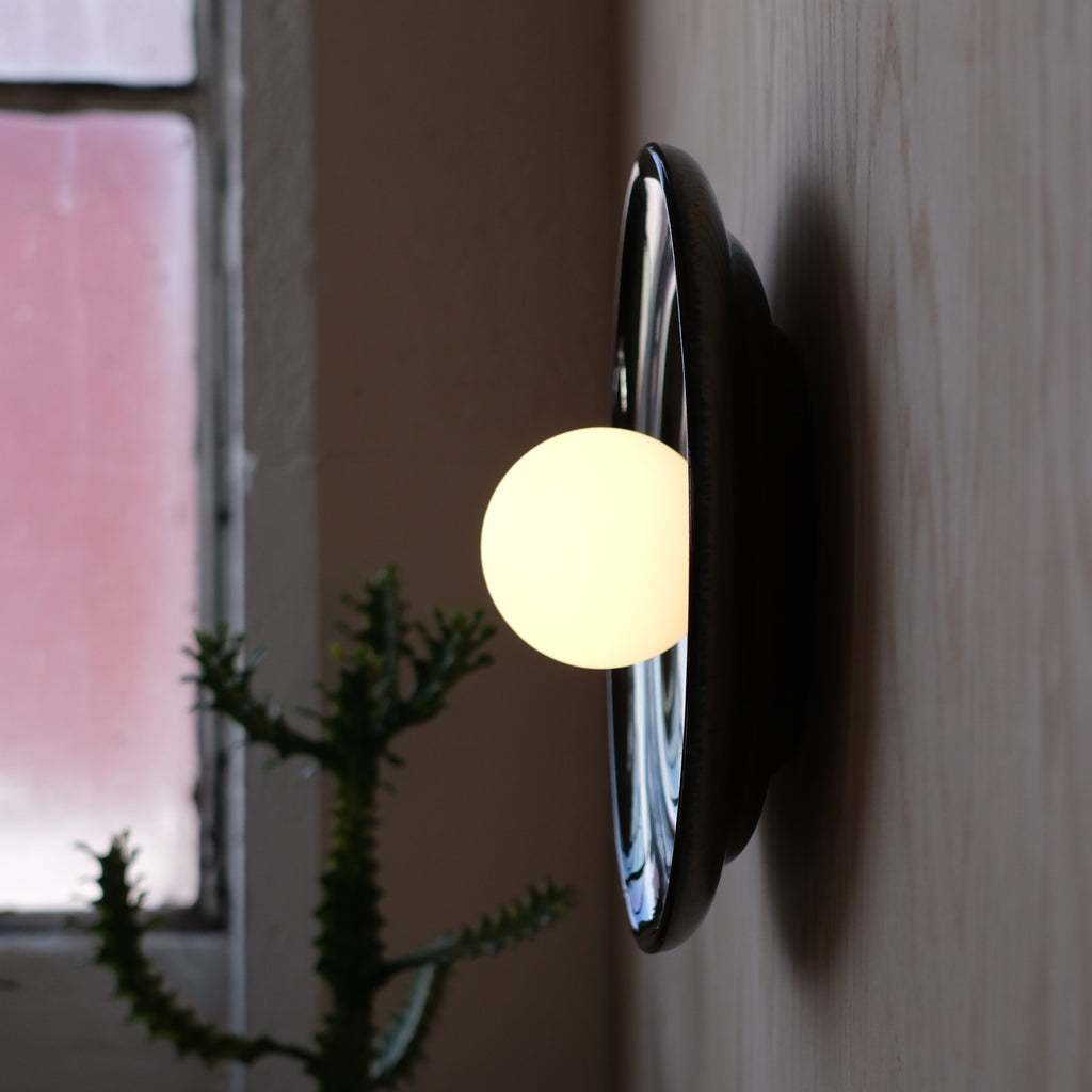 Ripple Bowl Sconce profile and 4.5 inch depth