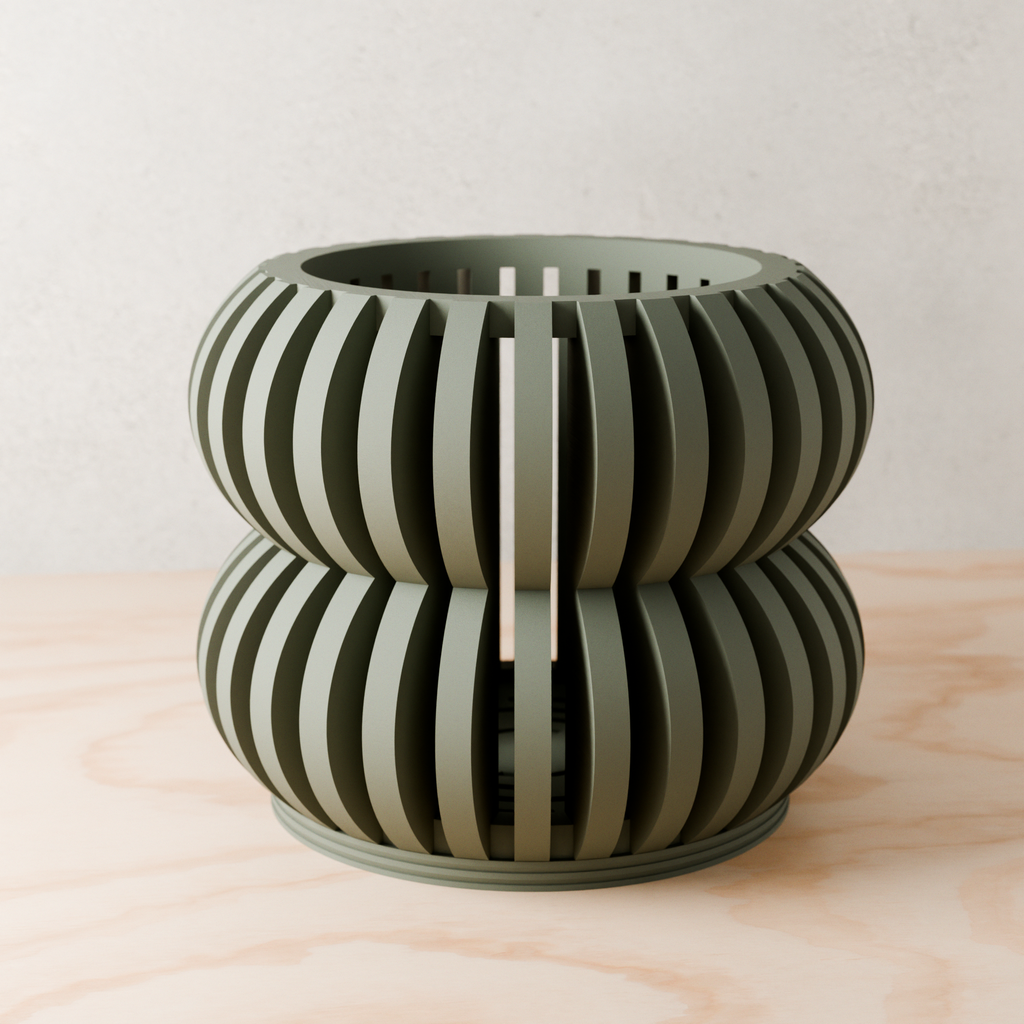 Orchid Planter Double Bubbles Planter from Modernized Pottery
