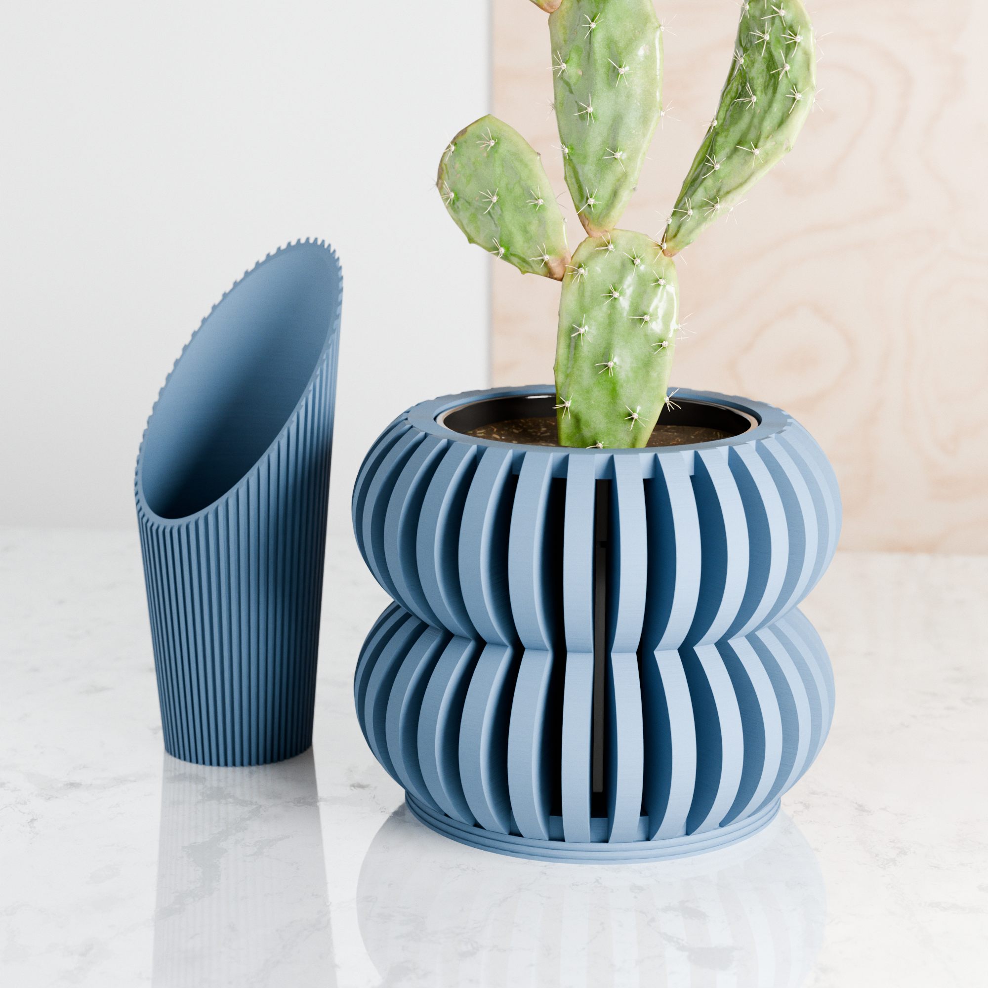 Orchid Planter Double Bubbles Planter from Modernized Pottery