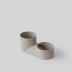 Double Planter in dune glaze