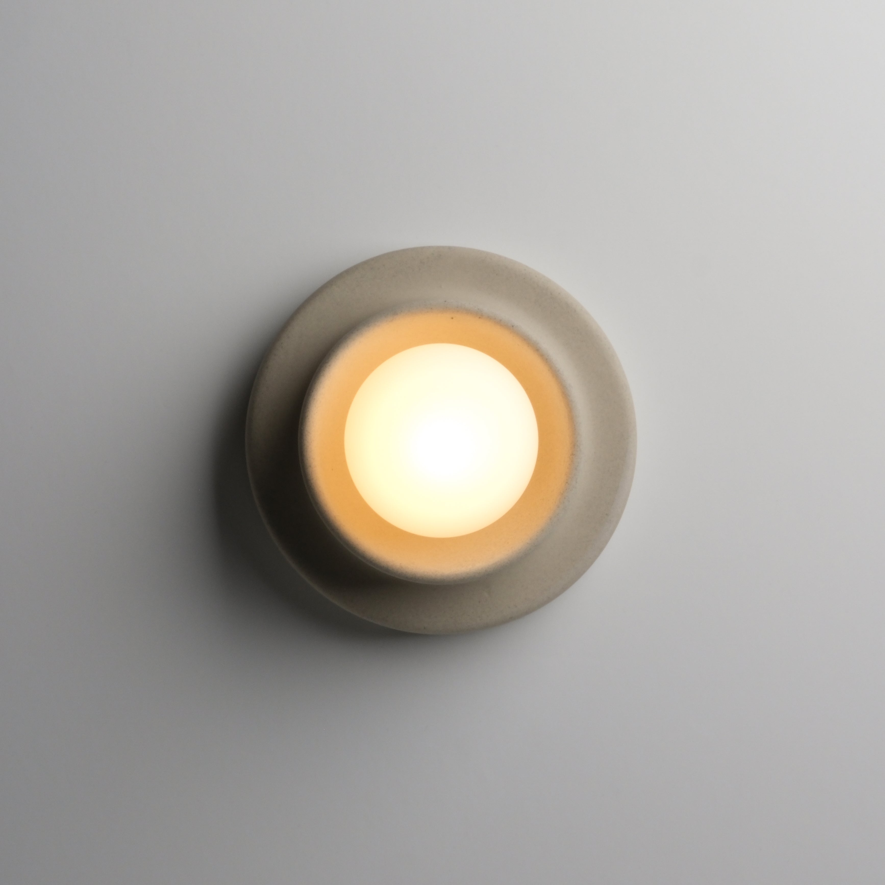 Q Sconce in Green glaze profile
