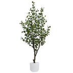 7' Artificial Eucalyptus Tree