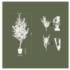 7' Artificial Eucalyptus Tree