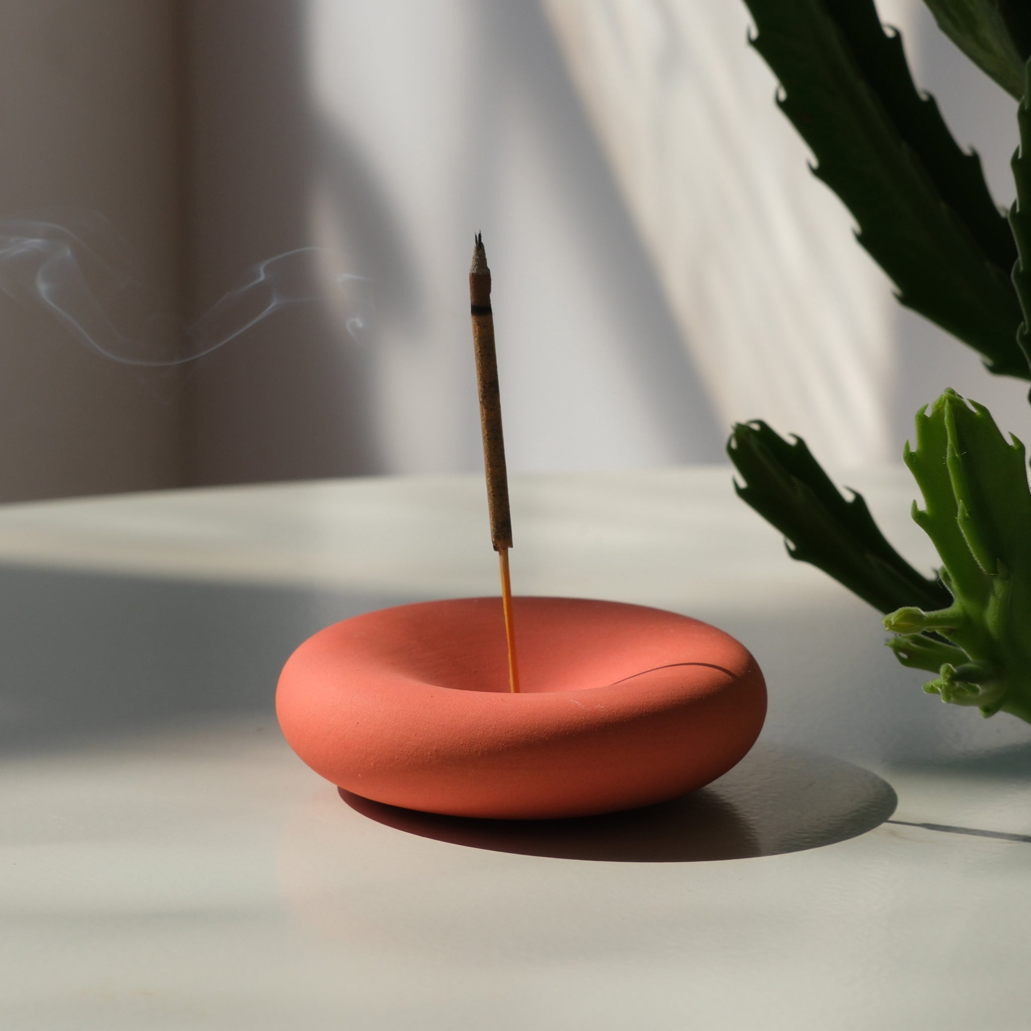 handmade stoneware incense holder by Misewell