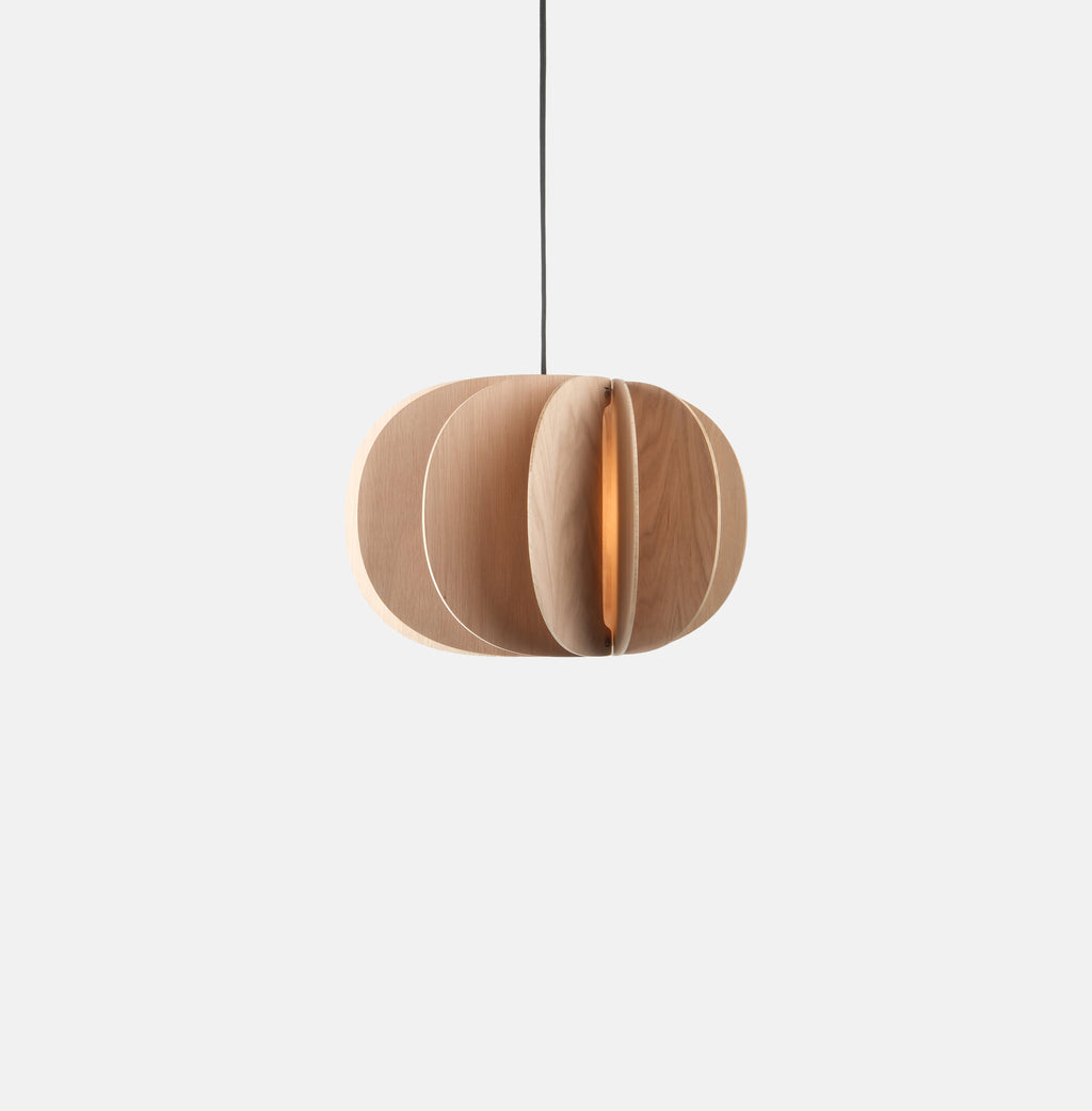 Fin I Pendant showing radial plywood fins