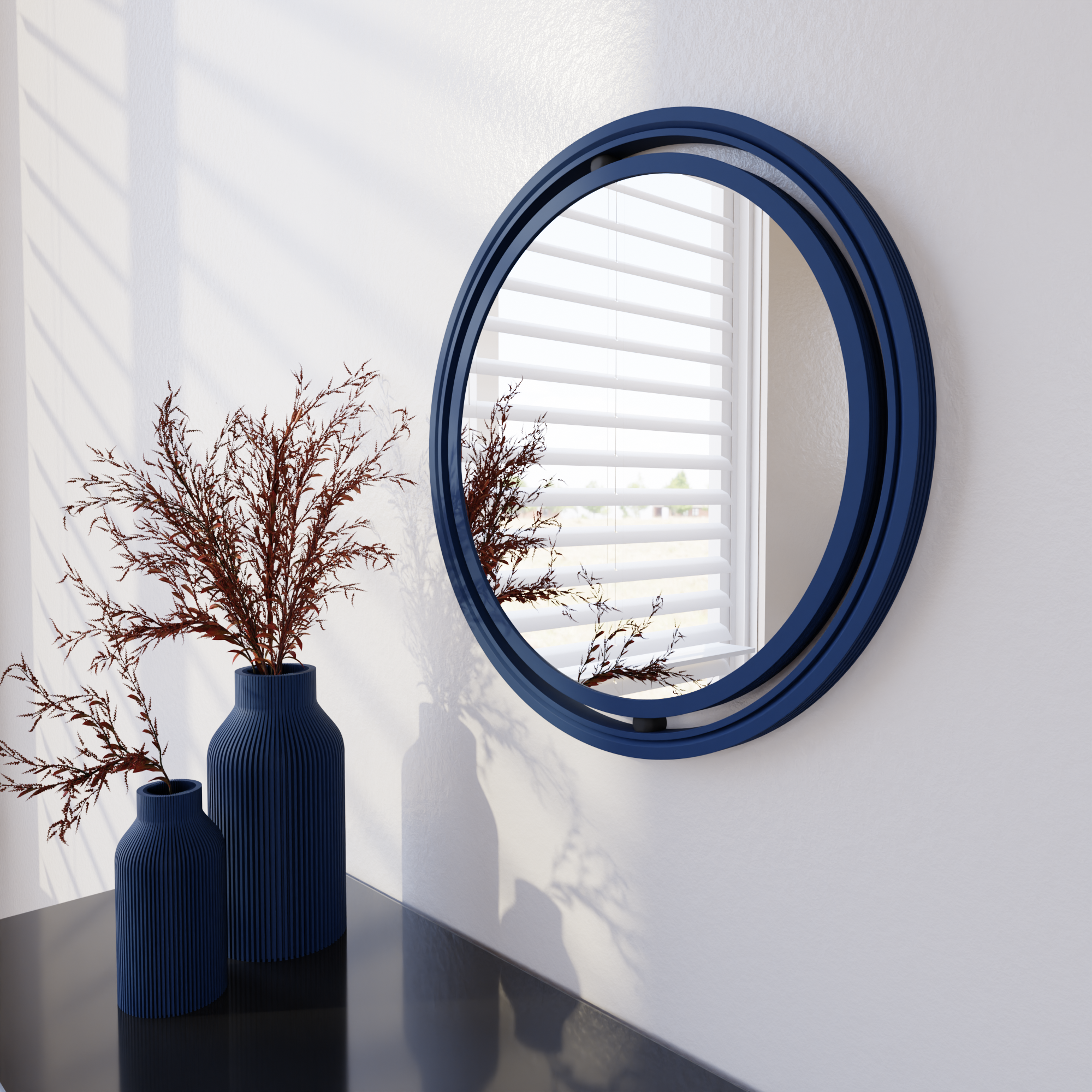 Set Of 3 Globe Mirror from Modernized Pottery