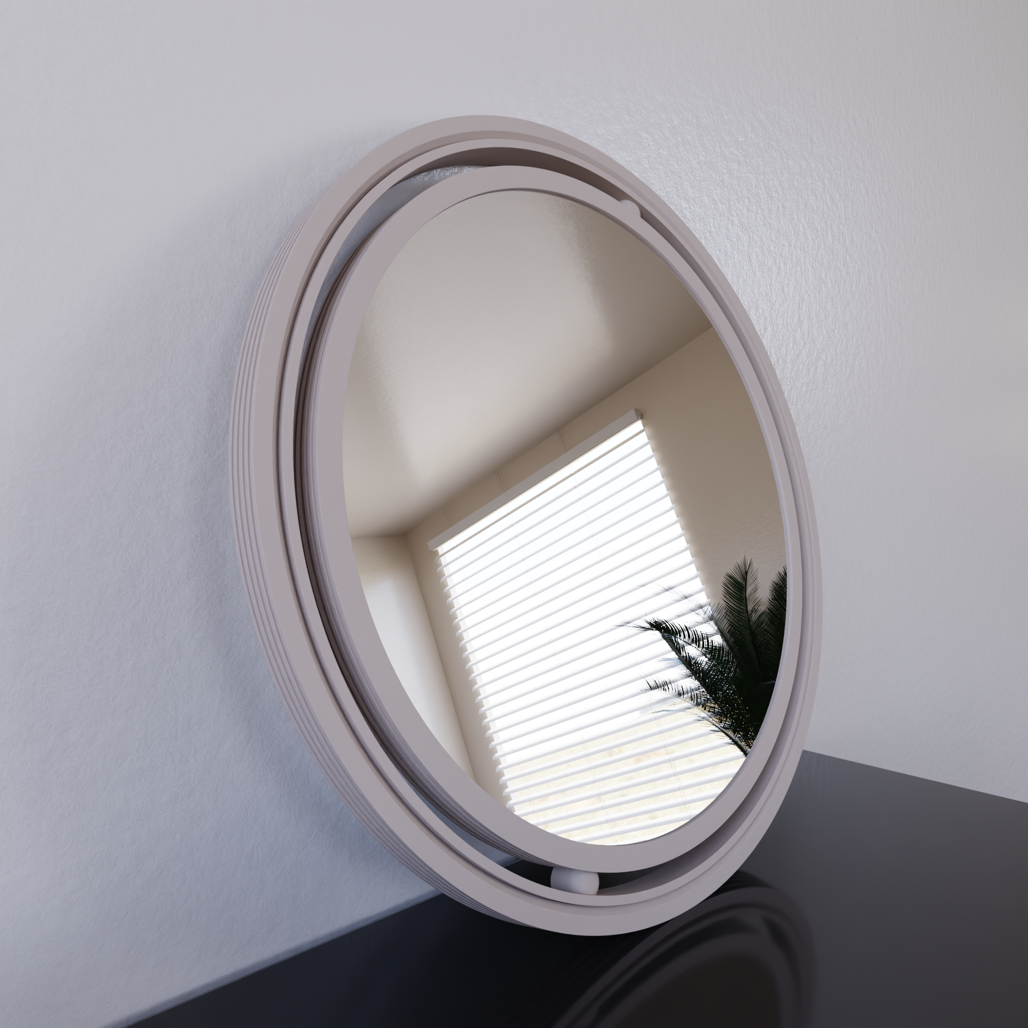 Set Of 3 Globe Mirror from Modernized Pottery
