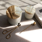 Gold 3-Wick Candle Lid