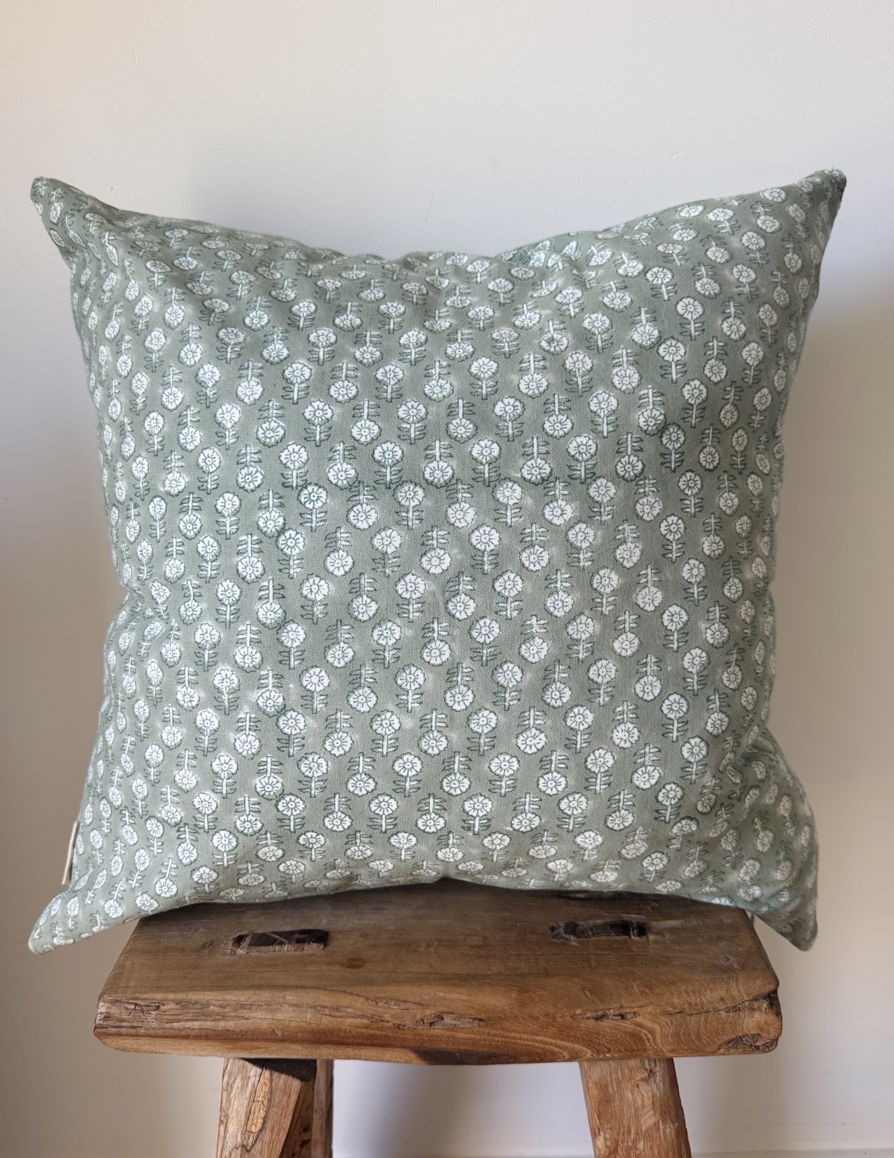 Ruthie Block Print Pillow Cover