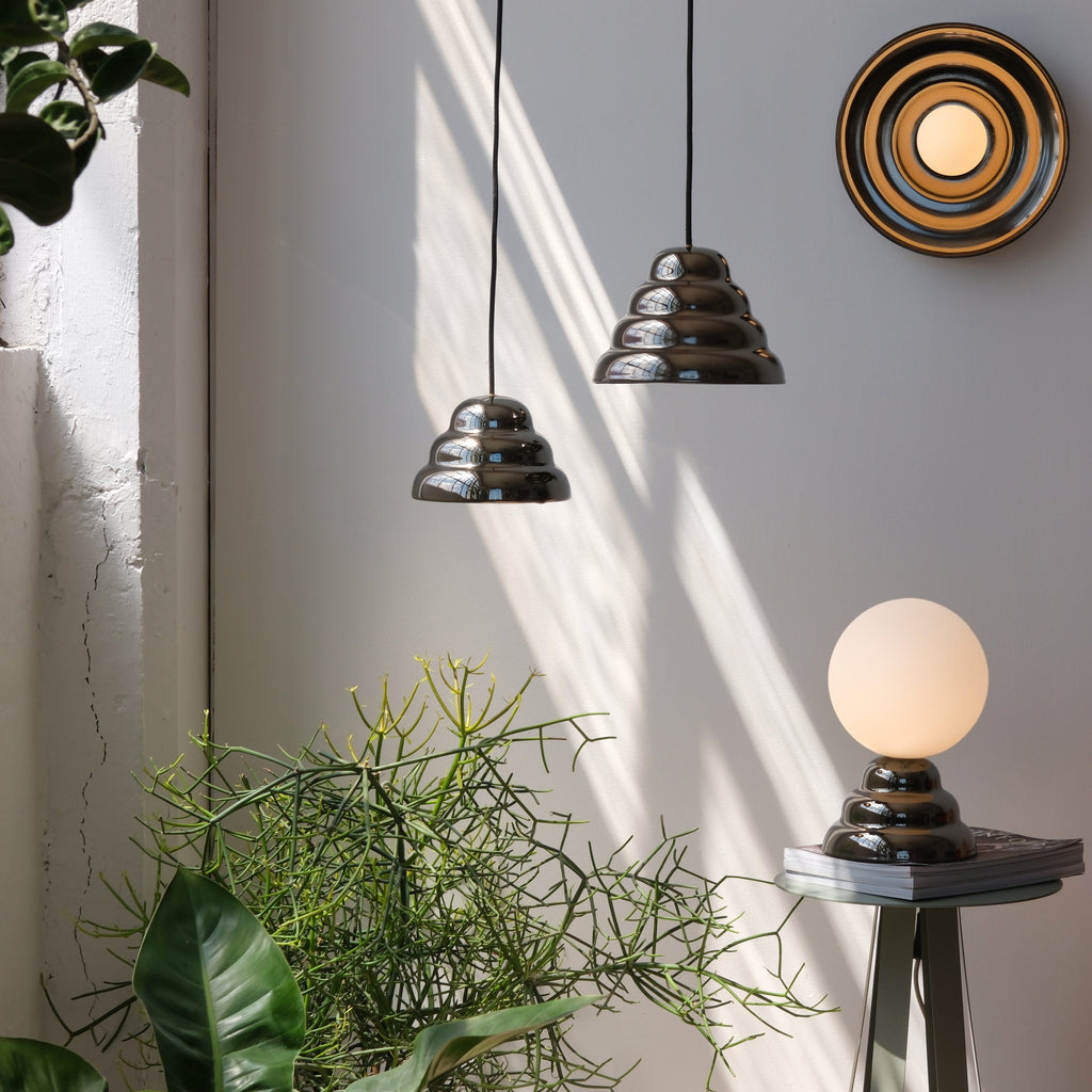 Ripple III Table Lamp lit, soft warm output