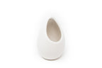 Large Ivory Ceramic Vase with Tillandsia Sparkler Air Plant