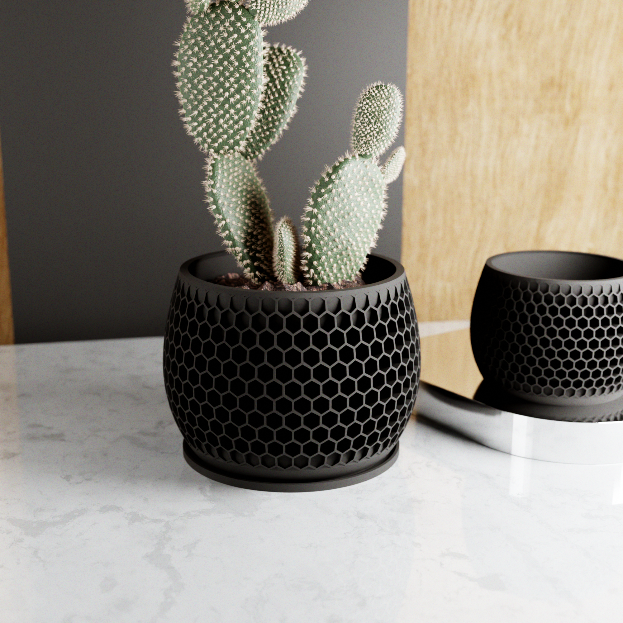 Honeycomb Planter from Modernized Pottery