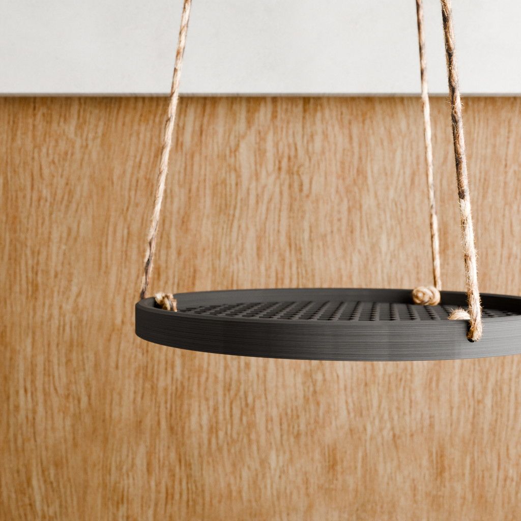 Hanging Plant Pot Tray | Honeycomb from Modernized Pottery
