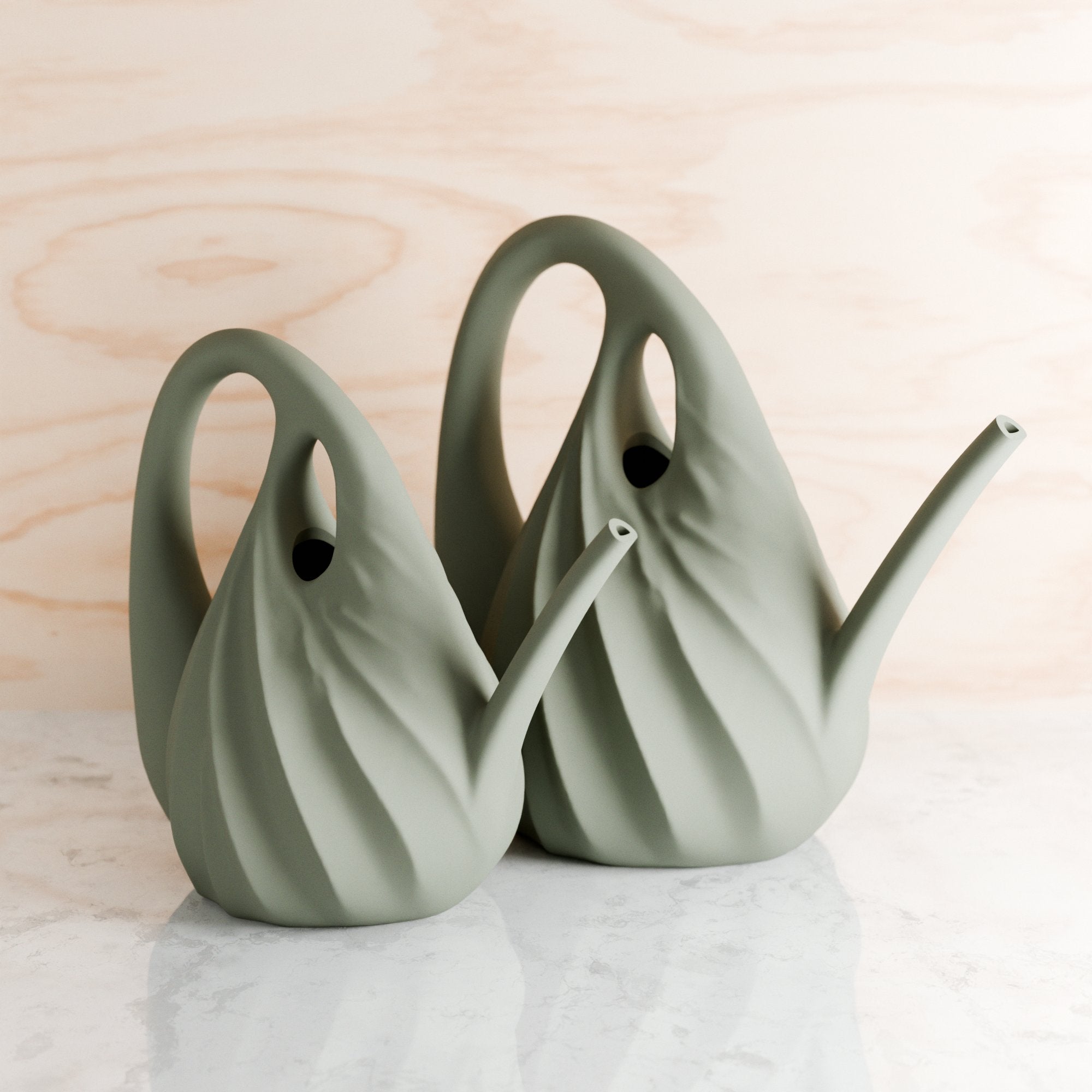 Swirl Watering Can from Modernized Pottery