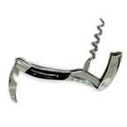 Opened corkscrew angled to show the carved top and spiral