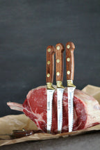 La Fourmi 4 Piece Laiton Steak Knife Set in Wood Presentation Box