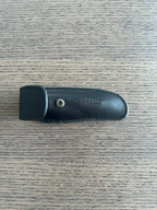 Back of the sheath showing the belt opening and snap