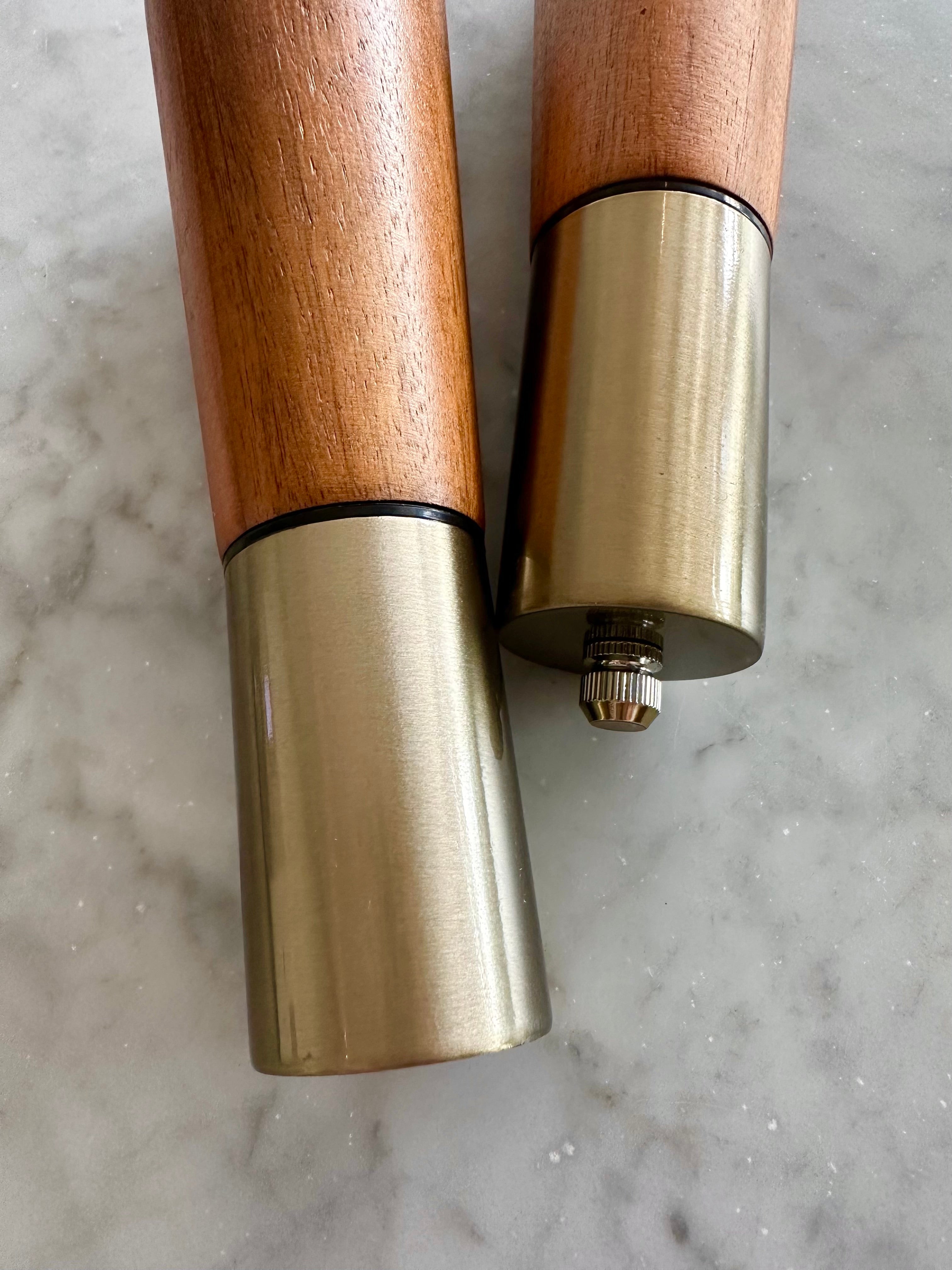 Portofino Acacia Wood Salt & Pepper Mill Set