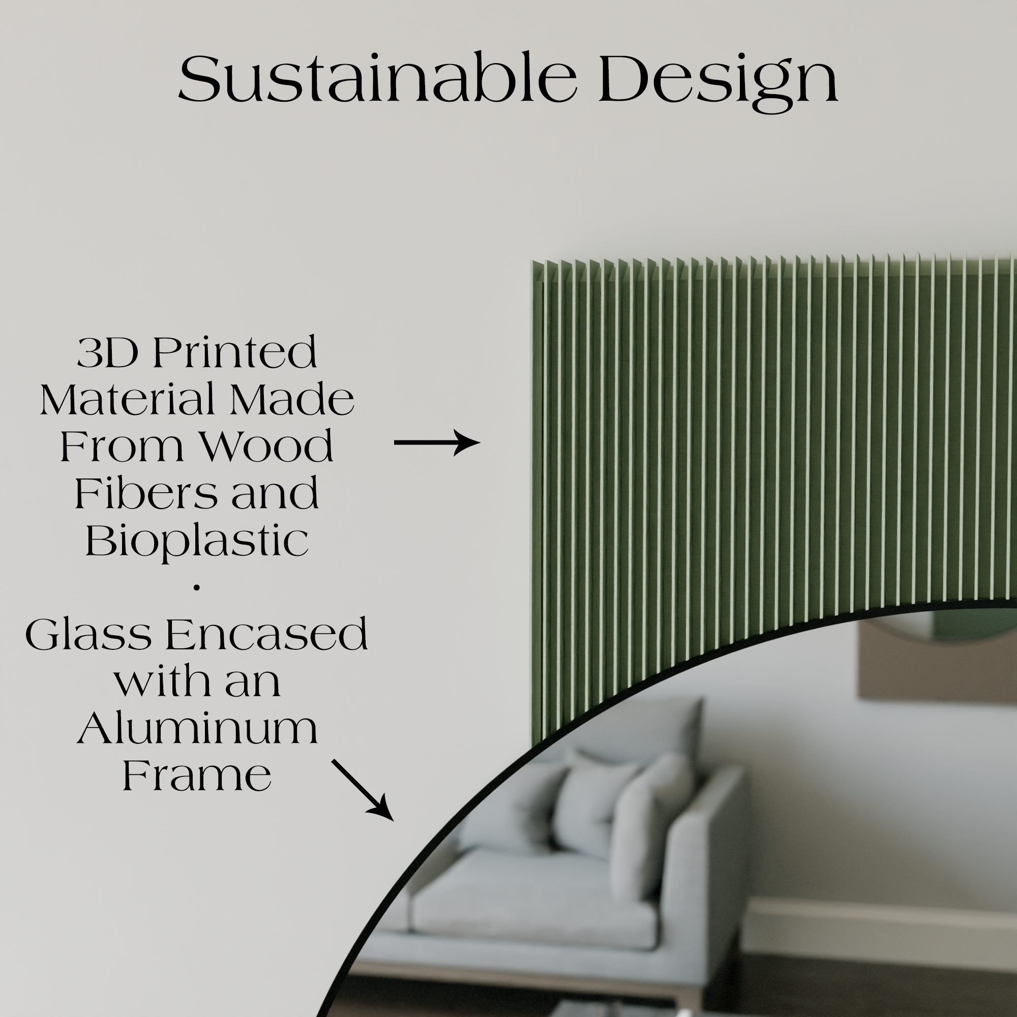 Sol Mirror from Modernized Pottery
