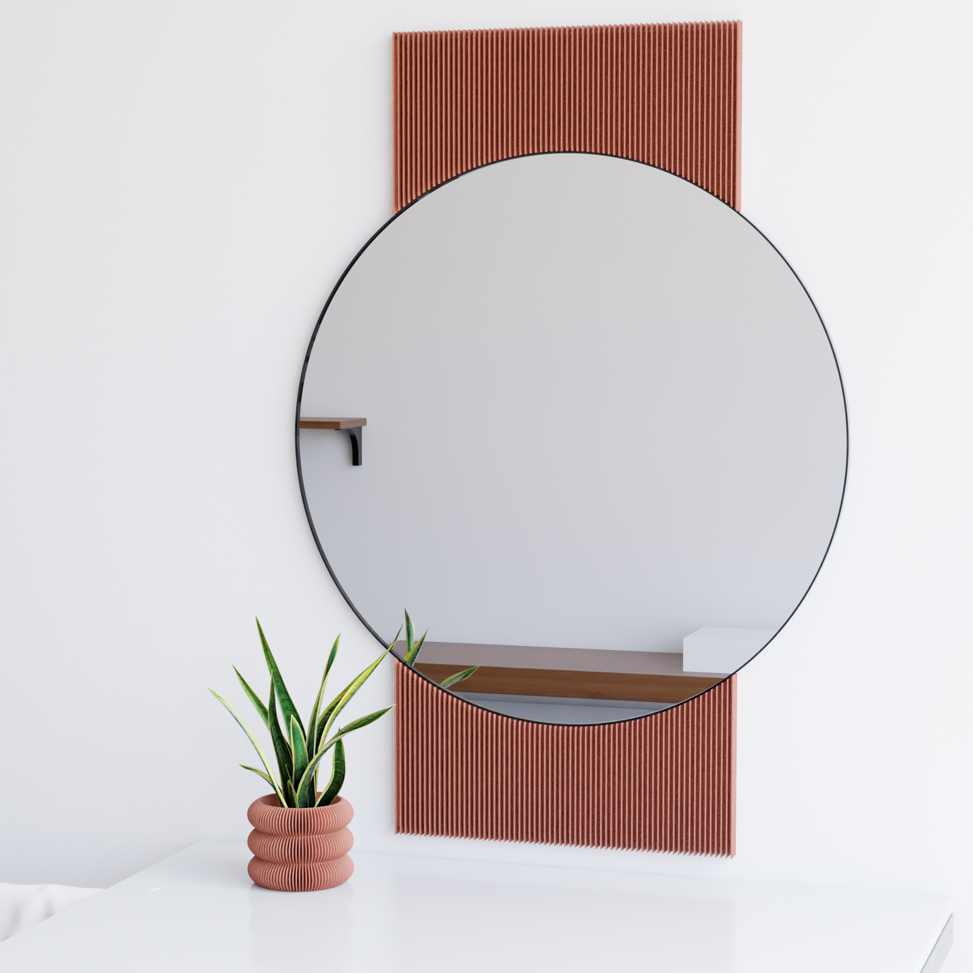 Sol Mirror from Modernized Pottery