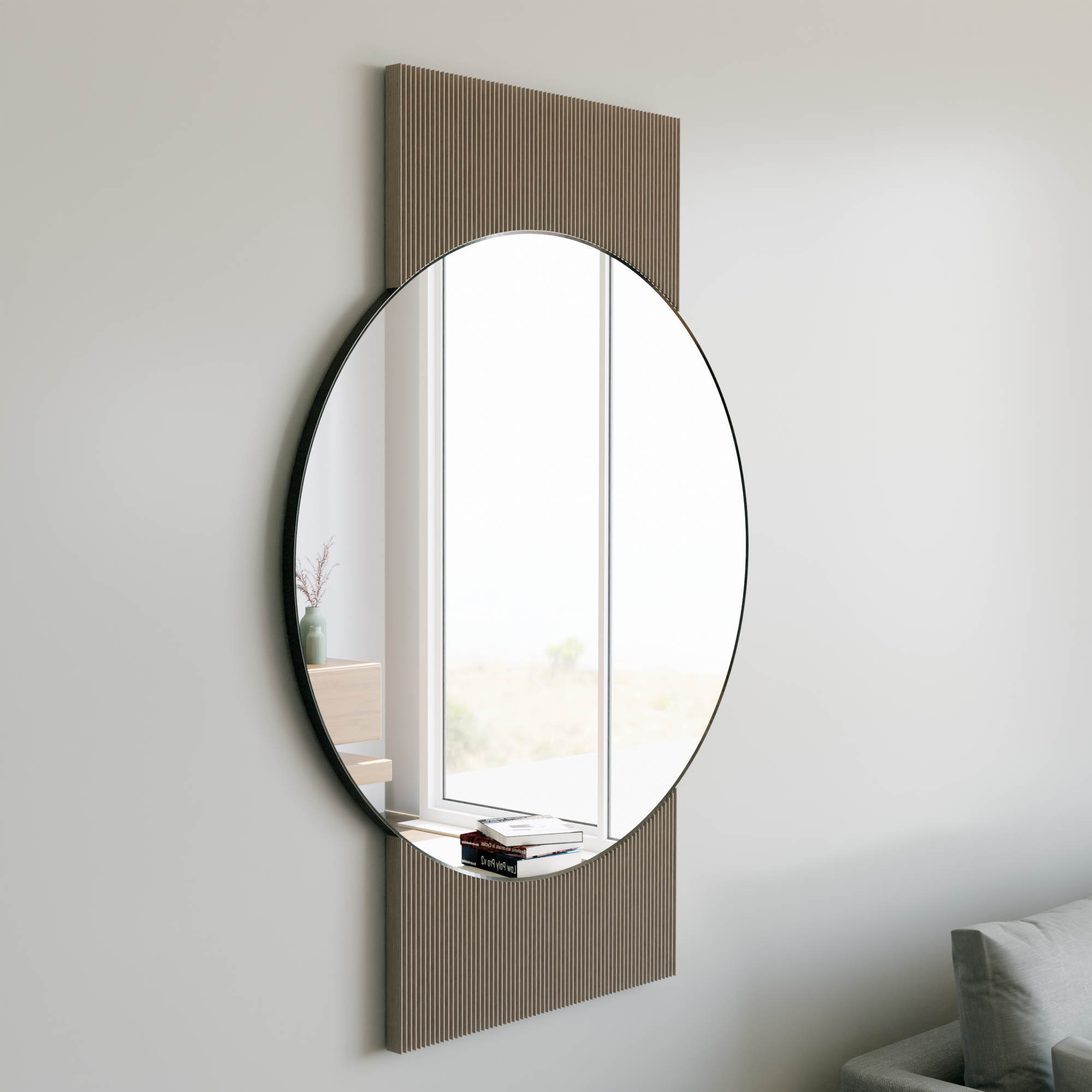Sol Mirror from Modernized Pottery