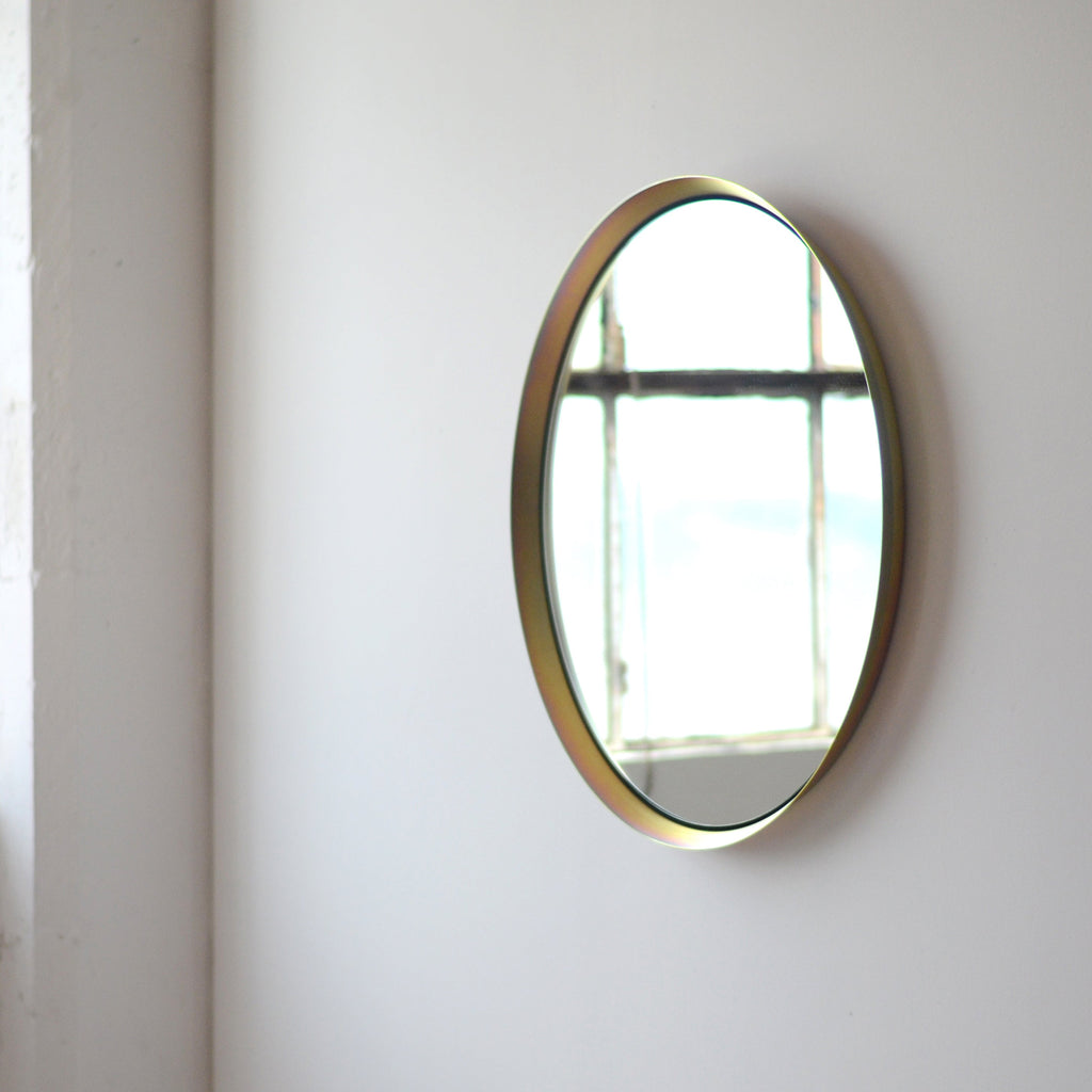 Kendrick mirror in iridescent finish