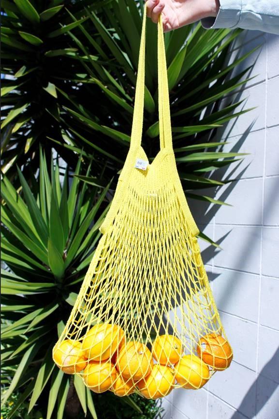 Filt Bright Yellow Cotton Shopper Medium-220JAUNE