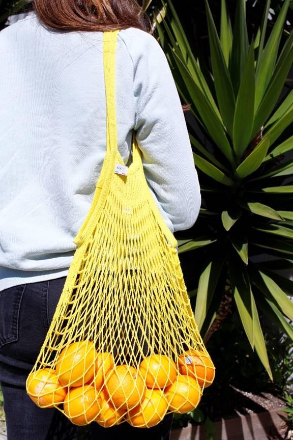 Filt Bright Yellow Cotton Shopper Medium-220JAUNE