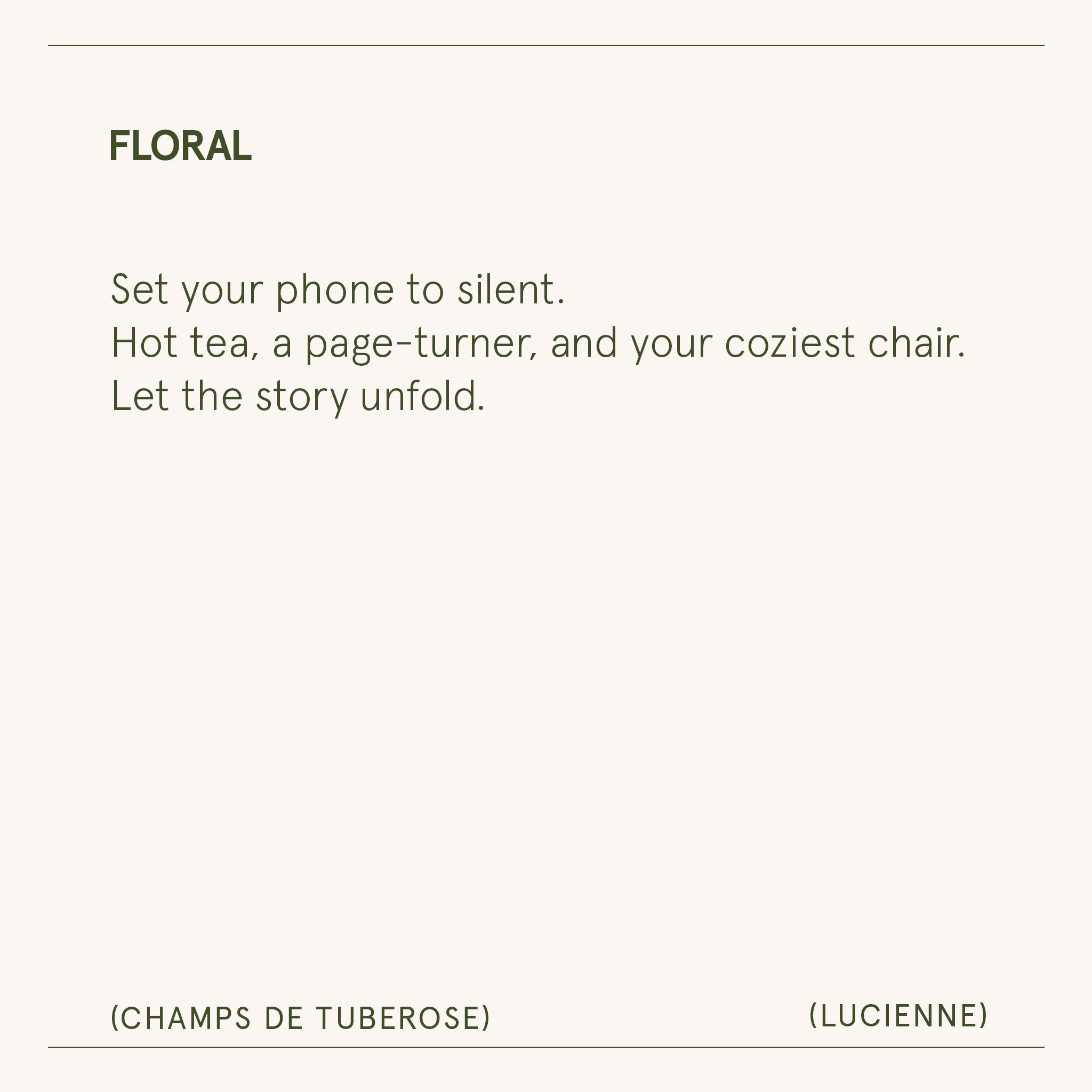 Lucienne - Champs de Tuberose Candle