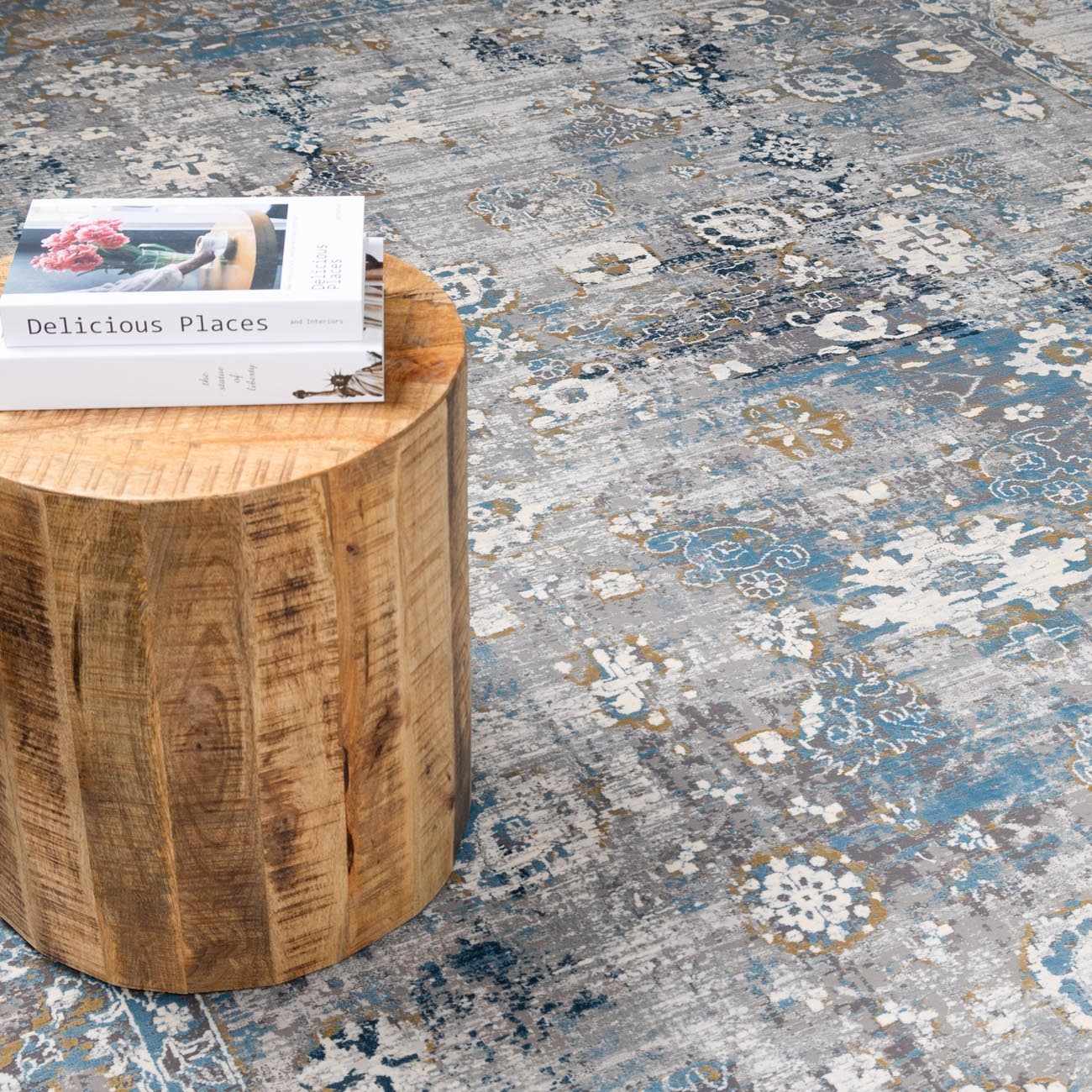 The Halcyra Faux Silk Rug