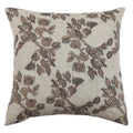 Mira Linen Floral Throw Pillow Cover, Orchid