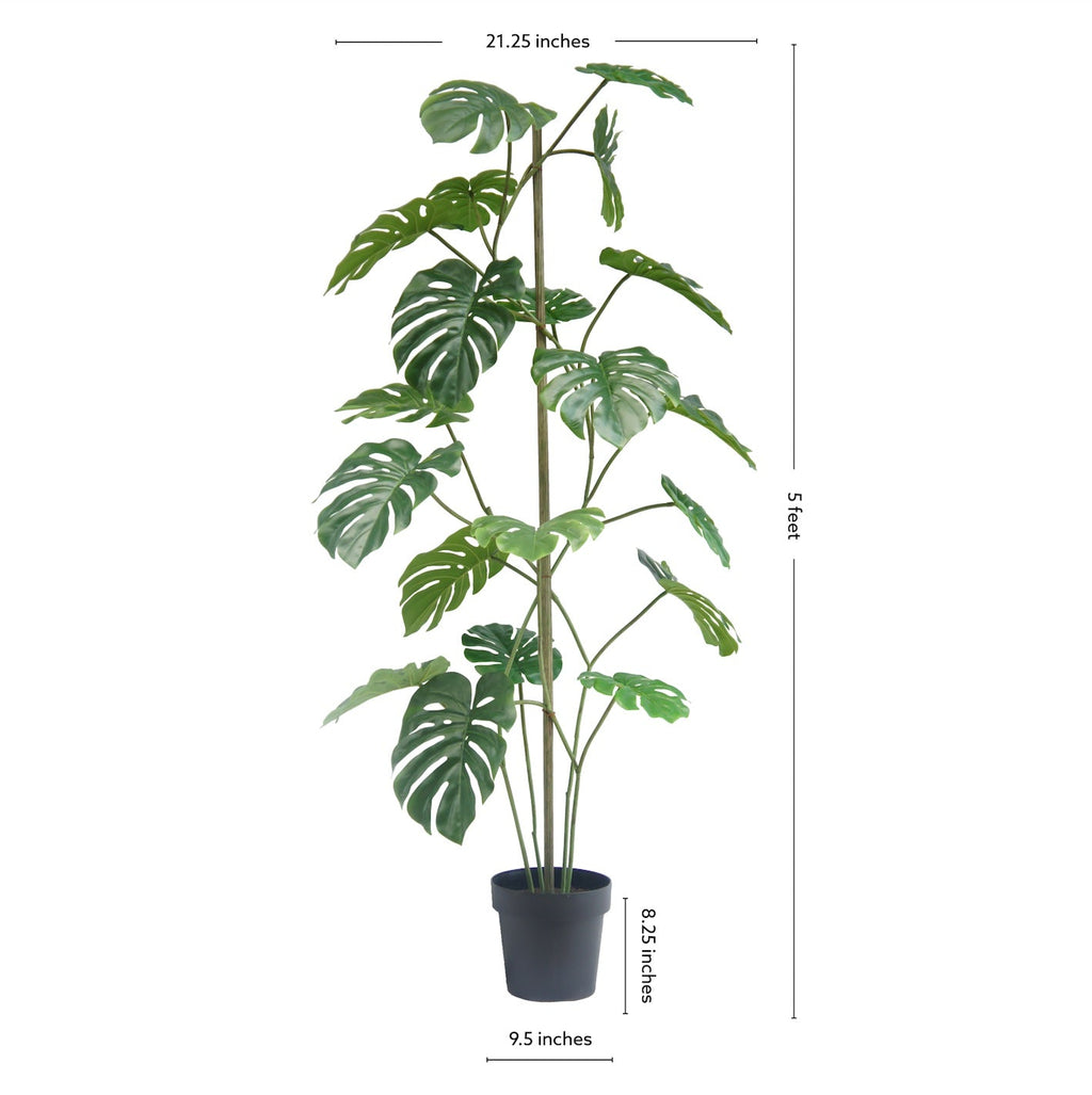 5' Artificial Monstera Tree