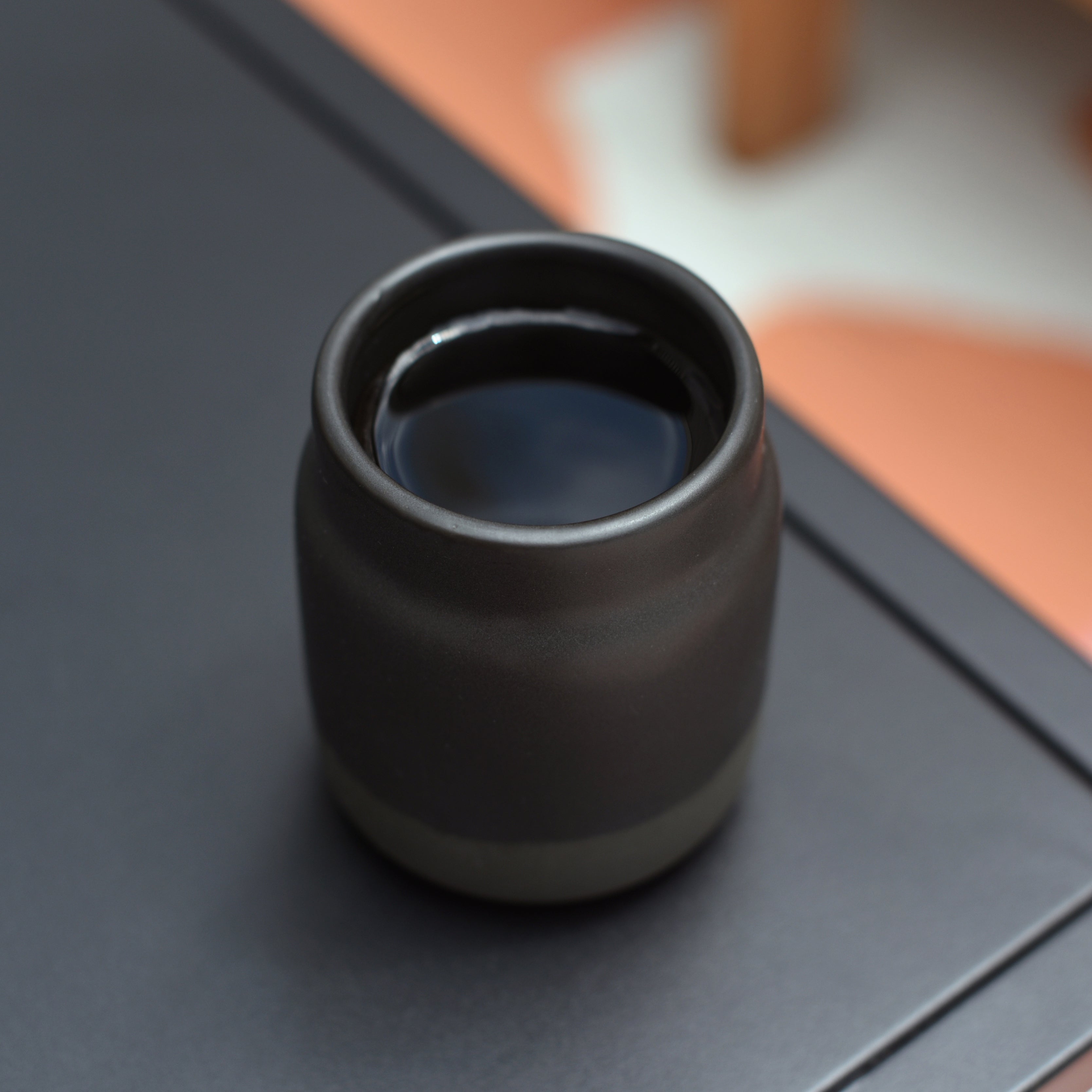 Coffee Tumbler in blue glaze