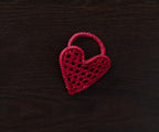 Handwoven Heart Napkin Ring