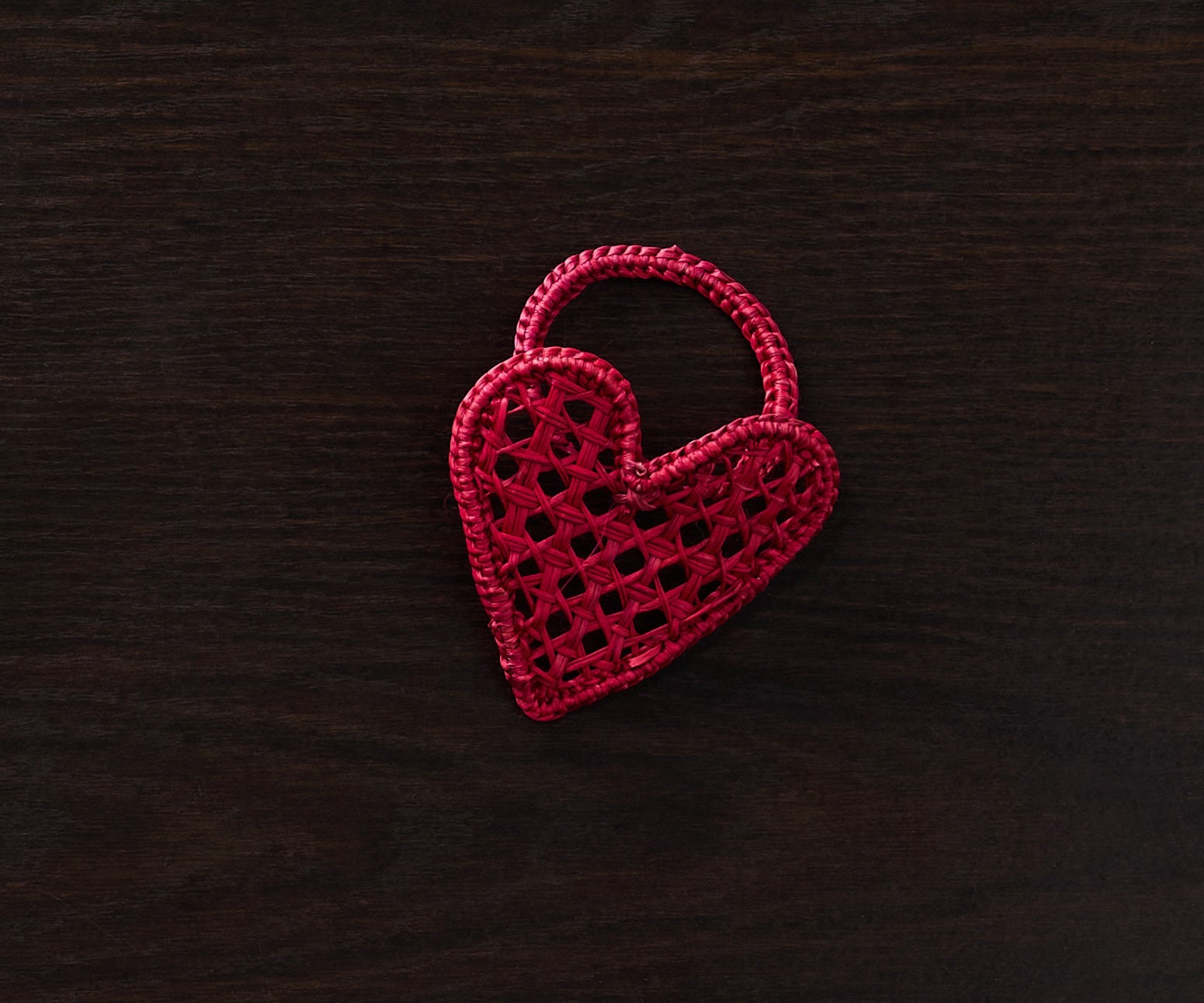 Handwoven Heart Napkin Ring