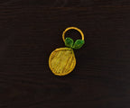 Lemon Napkin Ring – 3.5” Handwoven Iraca Palm – Artisan Summer Table Decor from Colombia