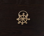Coastal Ship Wheel Napkin Ring – 2.5” Handwoven Iraca Palm – Nautical Table Decor from Colombia