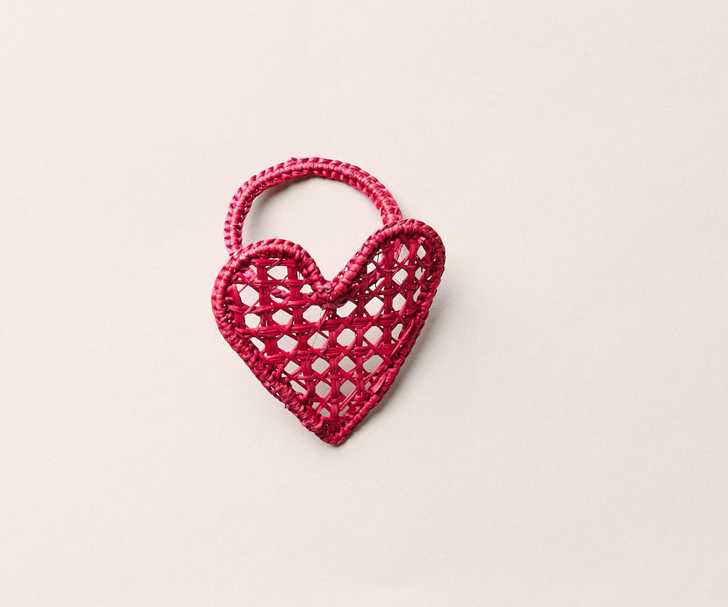 Handwoven Heart Napkin Ring